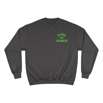 Aliens vs. Los Angeles Graphic Sweatshirt — Retro Sci‑Fi Crewneck
