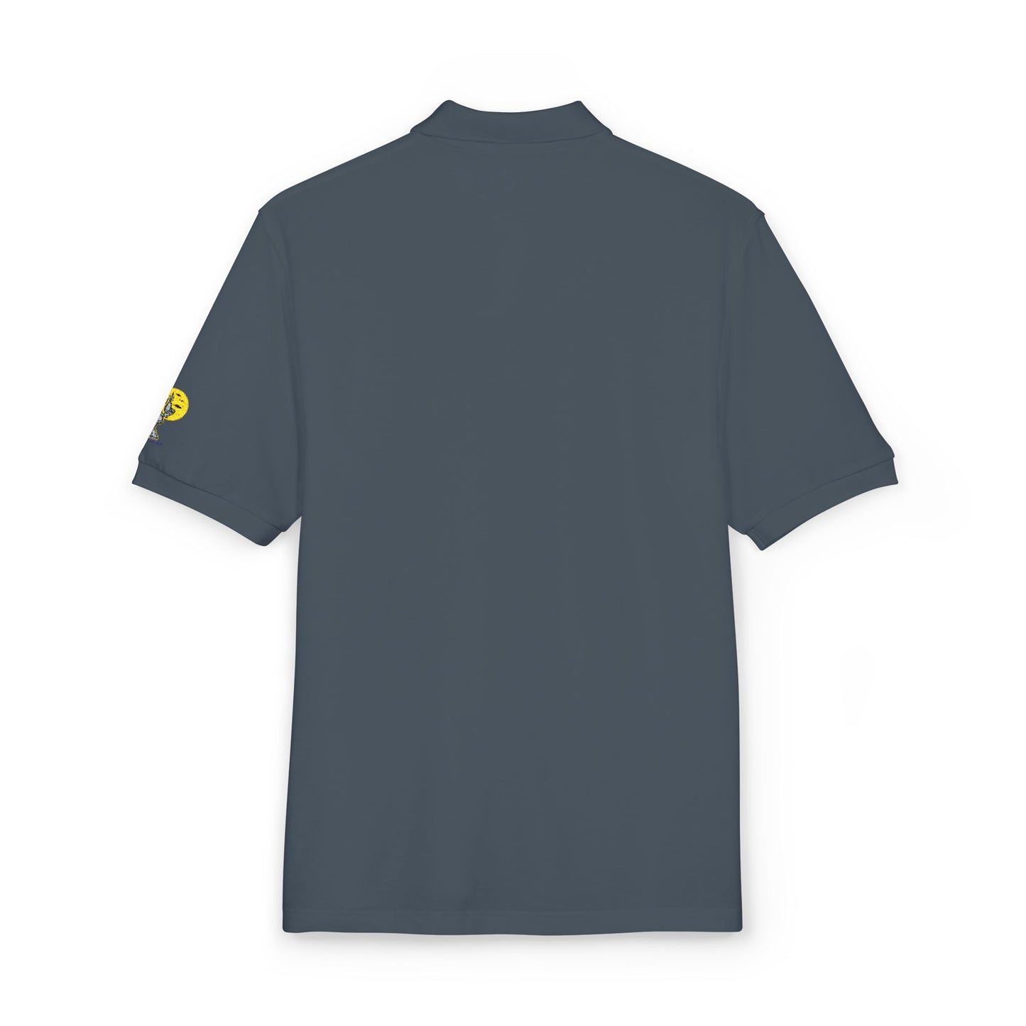 Embroidered Green Foliage Polo Shirt