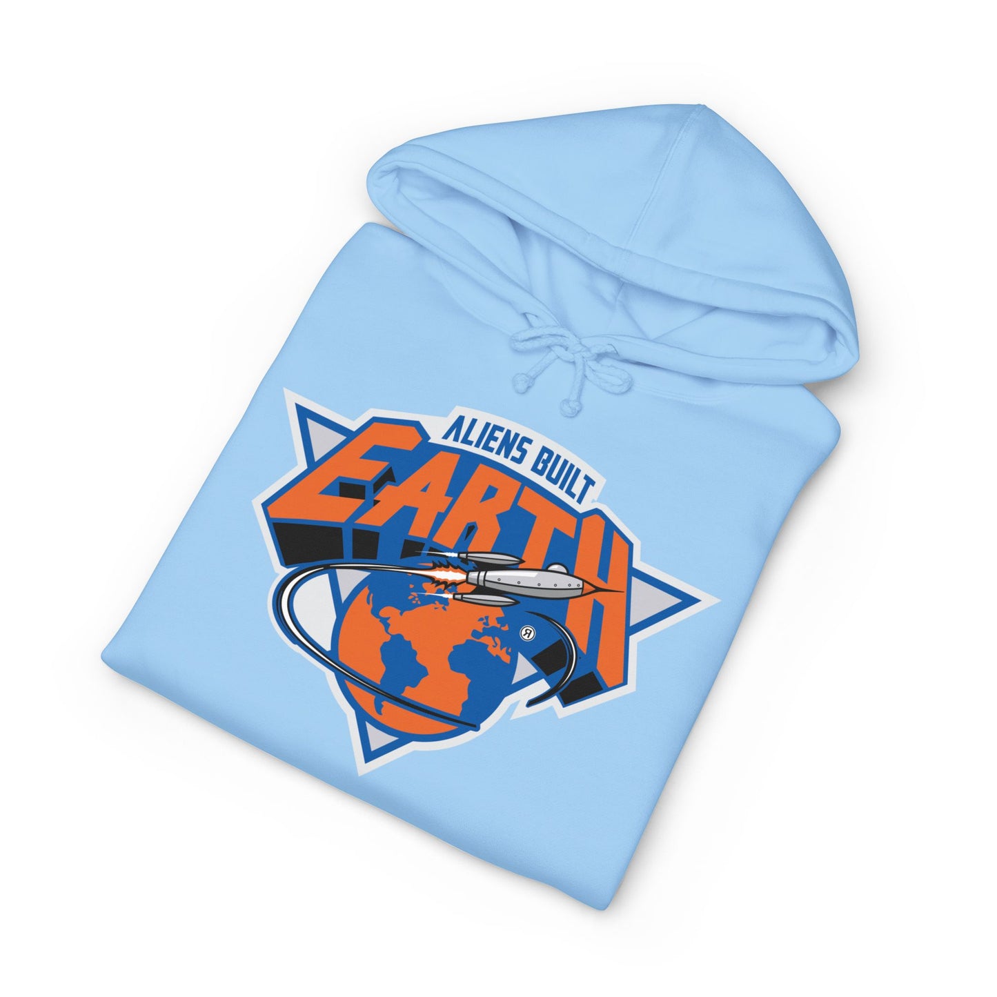 Around the World A.B.E Graphic Hoodie — “Always Outta This Earth” Space Logo Pullover