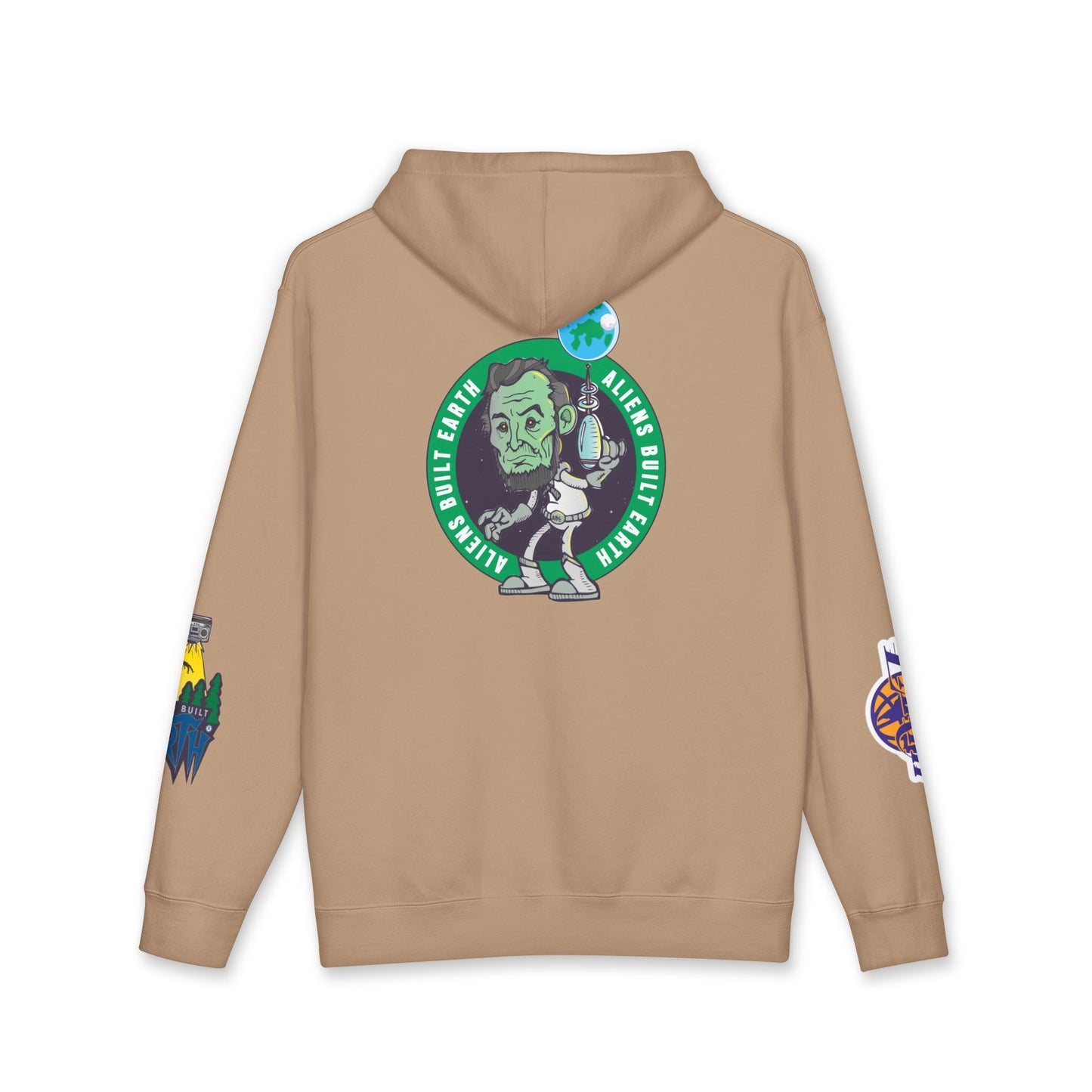 Around the World A.B.E Graphic Hoodie — “Always Outta This Earth” Space Logo Pullover