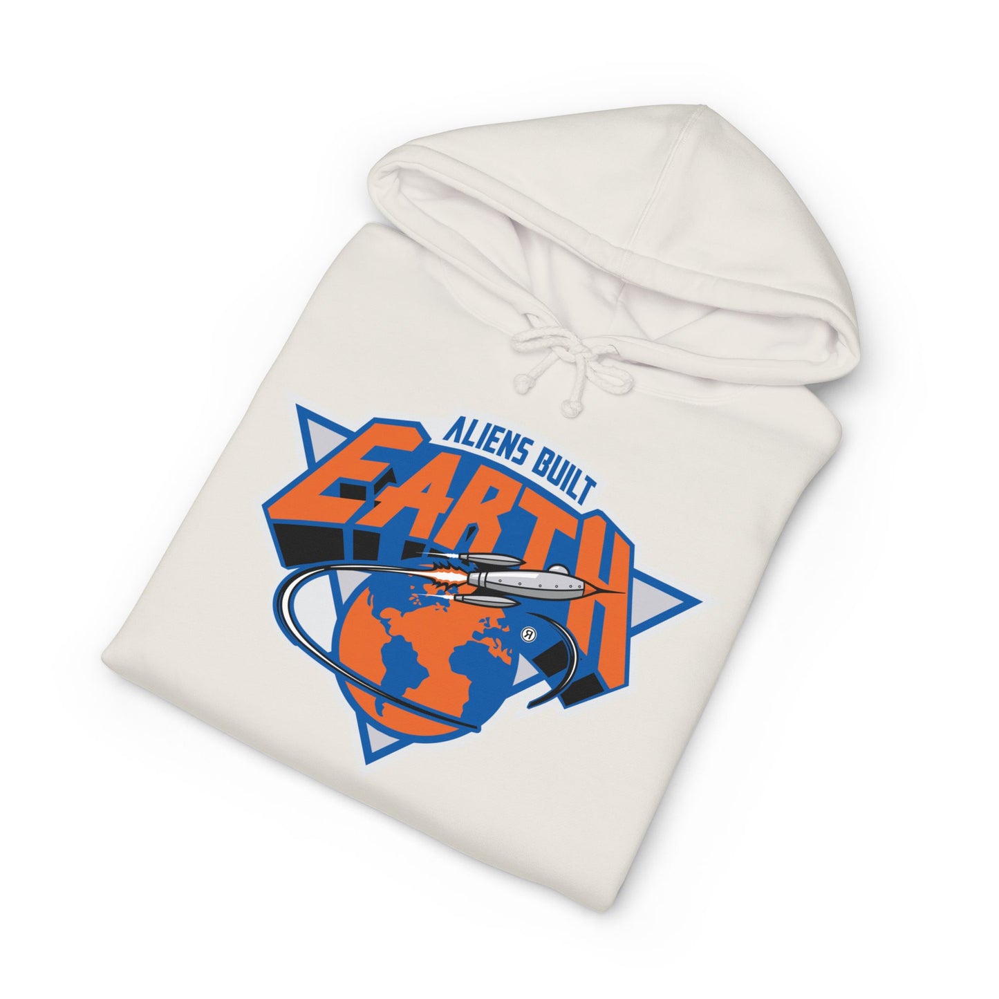 Around the World A.B.E Graphic Hoodie — “Always Outta This Earth” Space Logo Pullover