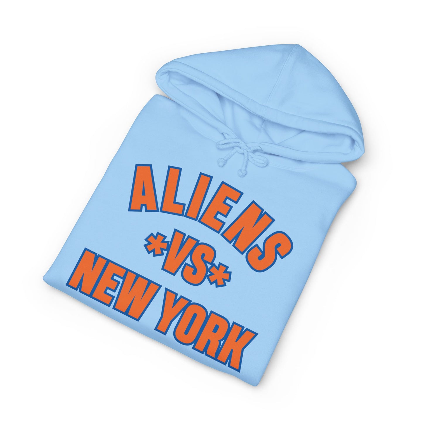Aliens vs New York Hoodie - Retro Sci‑Fi Graphic Pullover