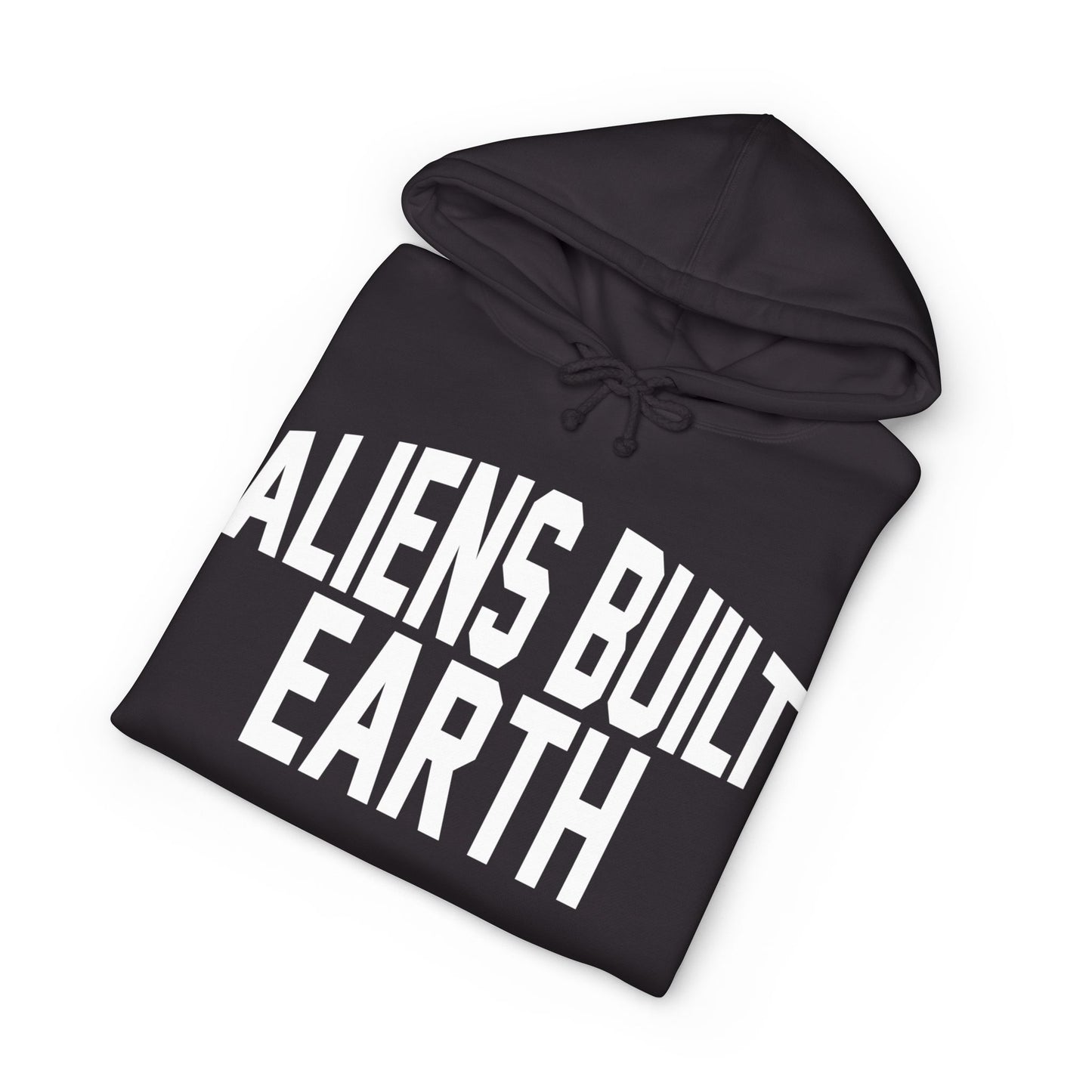 Hoodie — "Aliens Built Earth" Graphic Pullover