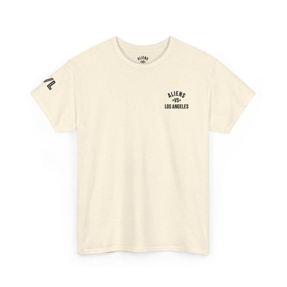 Alien Lifeguard Graphic Tee — Retro Sci‑Fi Crewneck T‑Shirt