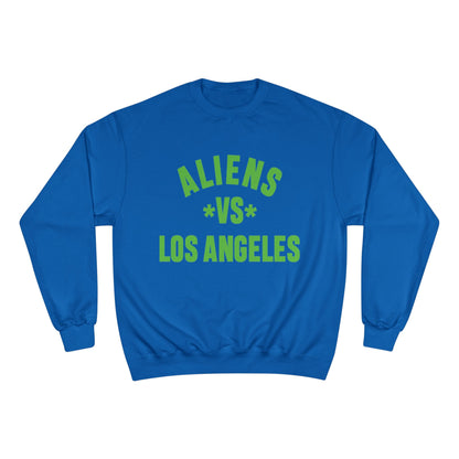 Aliens vs Los Angeles Sweatshirt — Retro Green Graphic Crewneck