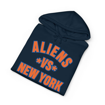 Aliens vs New York Hoodie - Retro Sci‑Fi Graphic Pullover