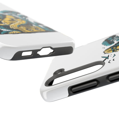 Bigfoot Chill Tough Phone Case — Retro Sasquatch with Boombox