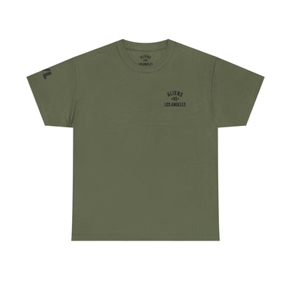 Alien Lifeguard Graphic Tee — Retro Sci‑Fi Crewneck T‑Shirt