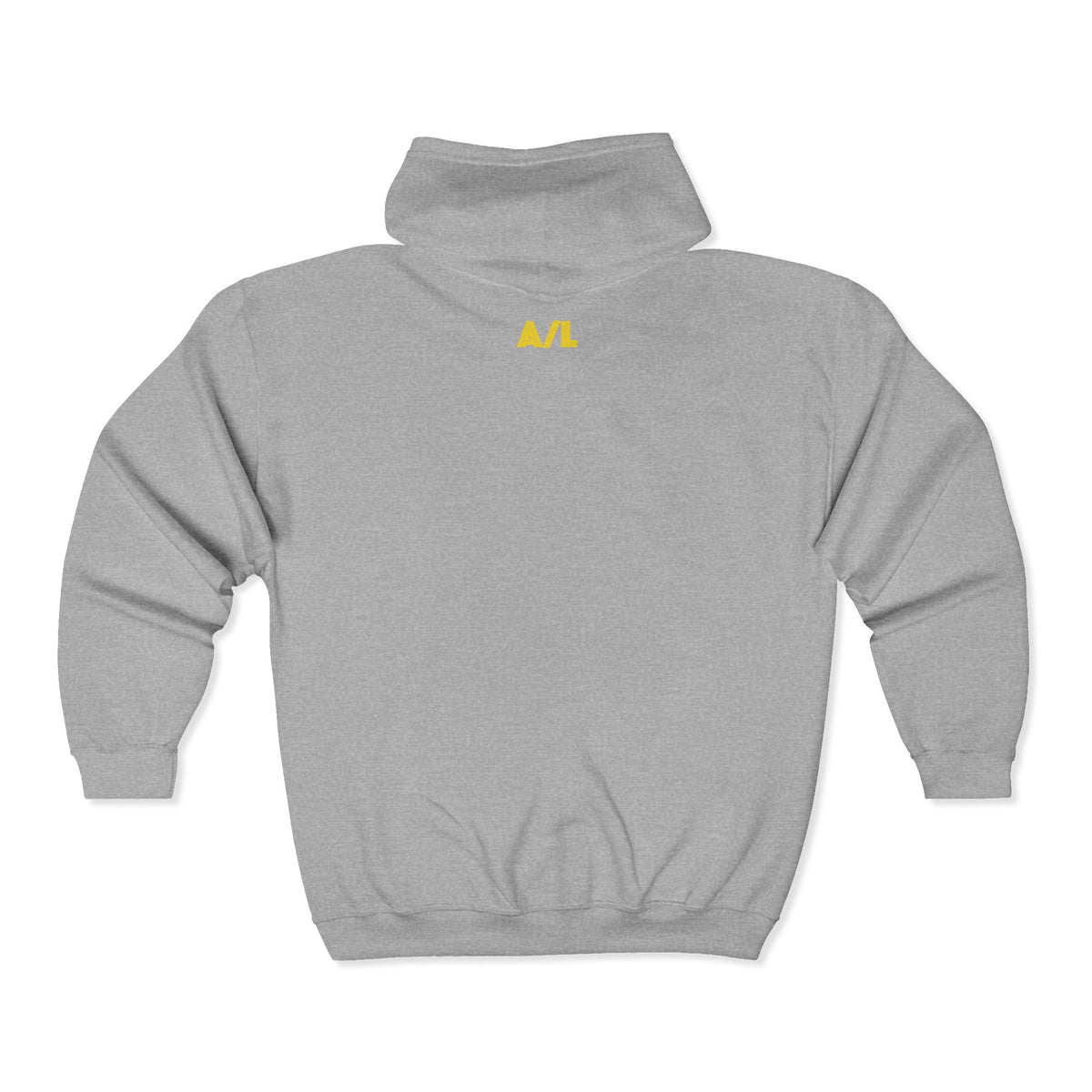 Los Angeles Palace Zip Hoodie — Yellow Arch Logo Full-Zip Sweatshirt