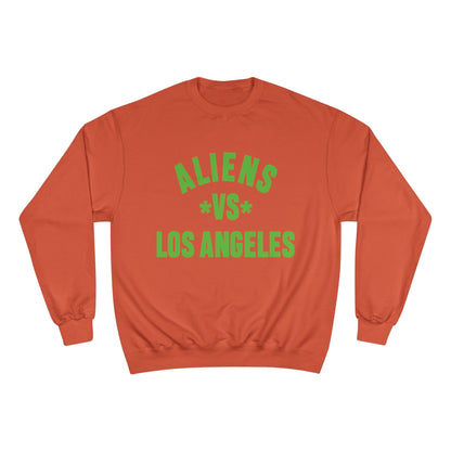 Aliens vs Los Angeles Sweatshirt — Retro Green Graphic Crewneck