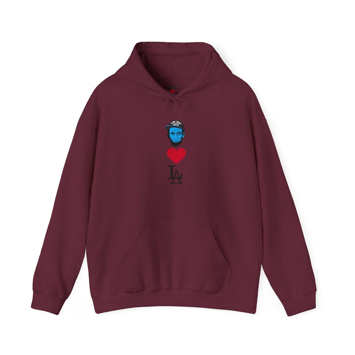 Aliens love Los Angeles  Hoodie - "Unexpected Encounter" Glow Graphic