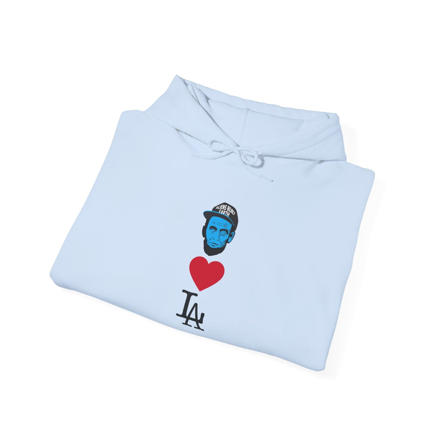 Aliens love Los Angeles  Hoodie - "Unexpected Encounter" Glow Graphic