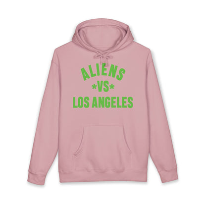 Aliens vs Los Angeles Hoodie — Retro Green Graphic Pullover