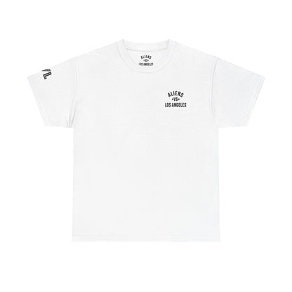 Alien Lifeguard Graphic Tee — Retro Sci‑Fi Crewneck T‑Shirt