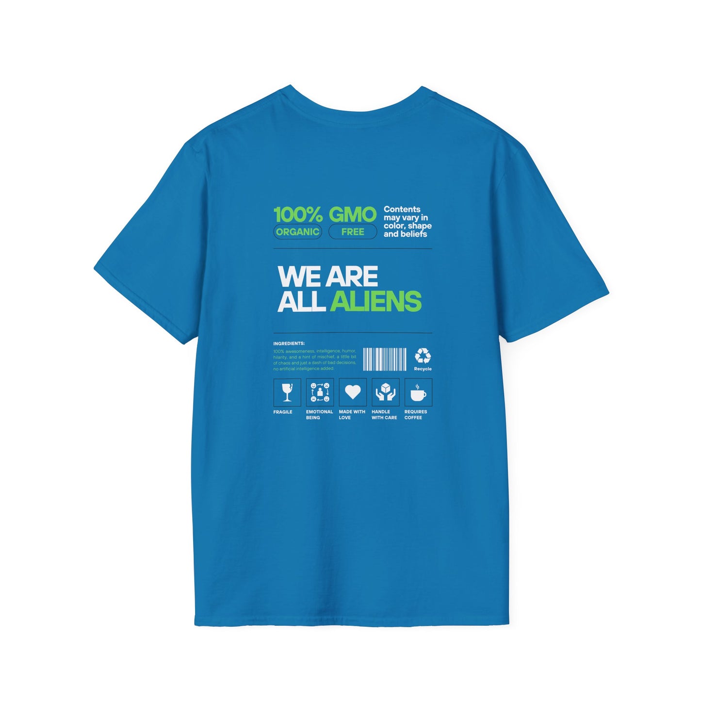 Aliens Built Earth T-Shirt — "We Are All Aliens" Graphic Tee