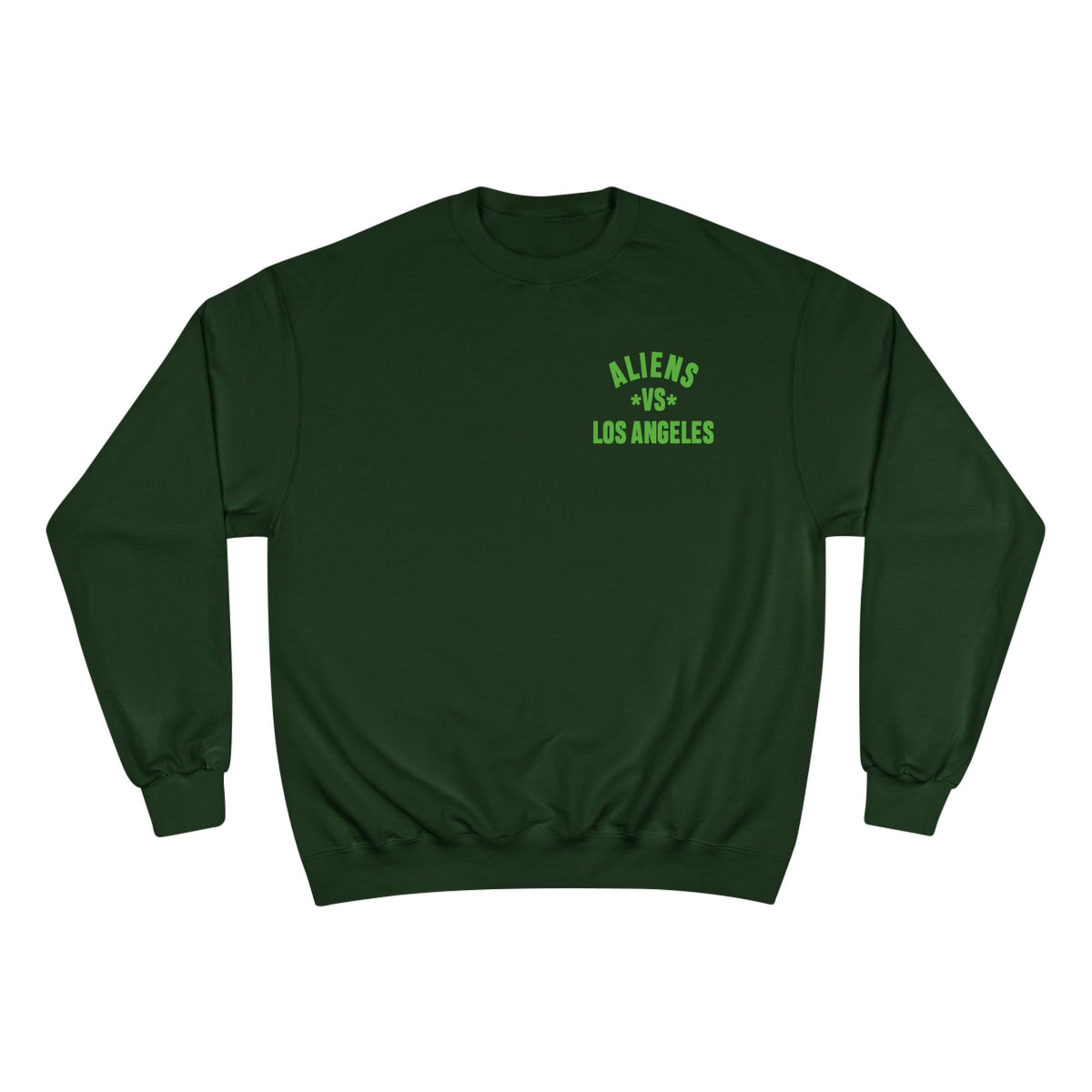 Aliens vs. Los Angeles Graphic Sweatshirt — Retro Sci‑Fi Crewneck