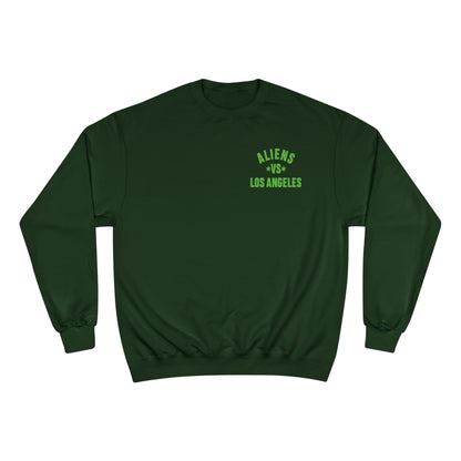 Aliens vs. Los Angeles Graphic Sweatshirt — Retro Sci‑Fi Crewneck