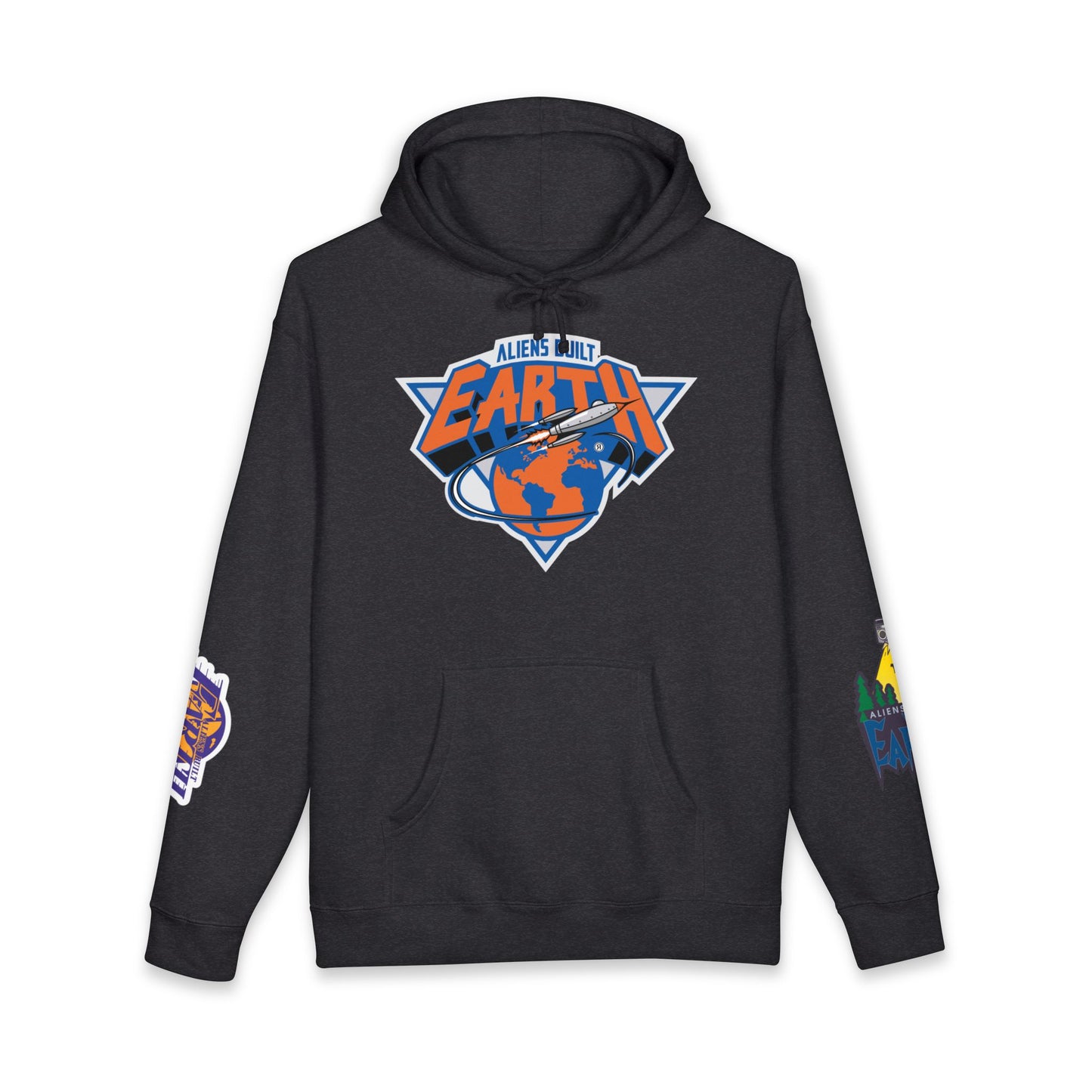 Around the World A.B.E Graphic Hoodie — “Always Outta This Earth” Space Logo Pullover