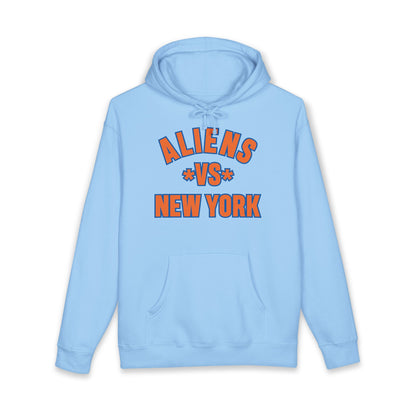 Aliens vs New York Hoodie - Retro Sci‑Fi Graphic Pullover
