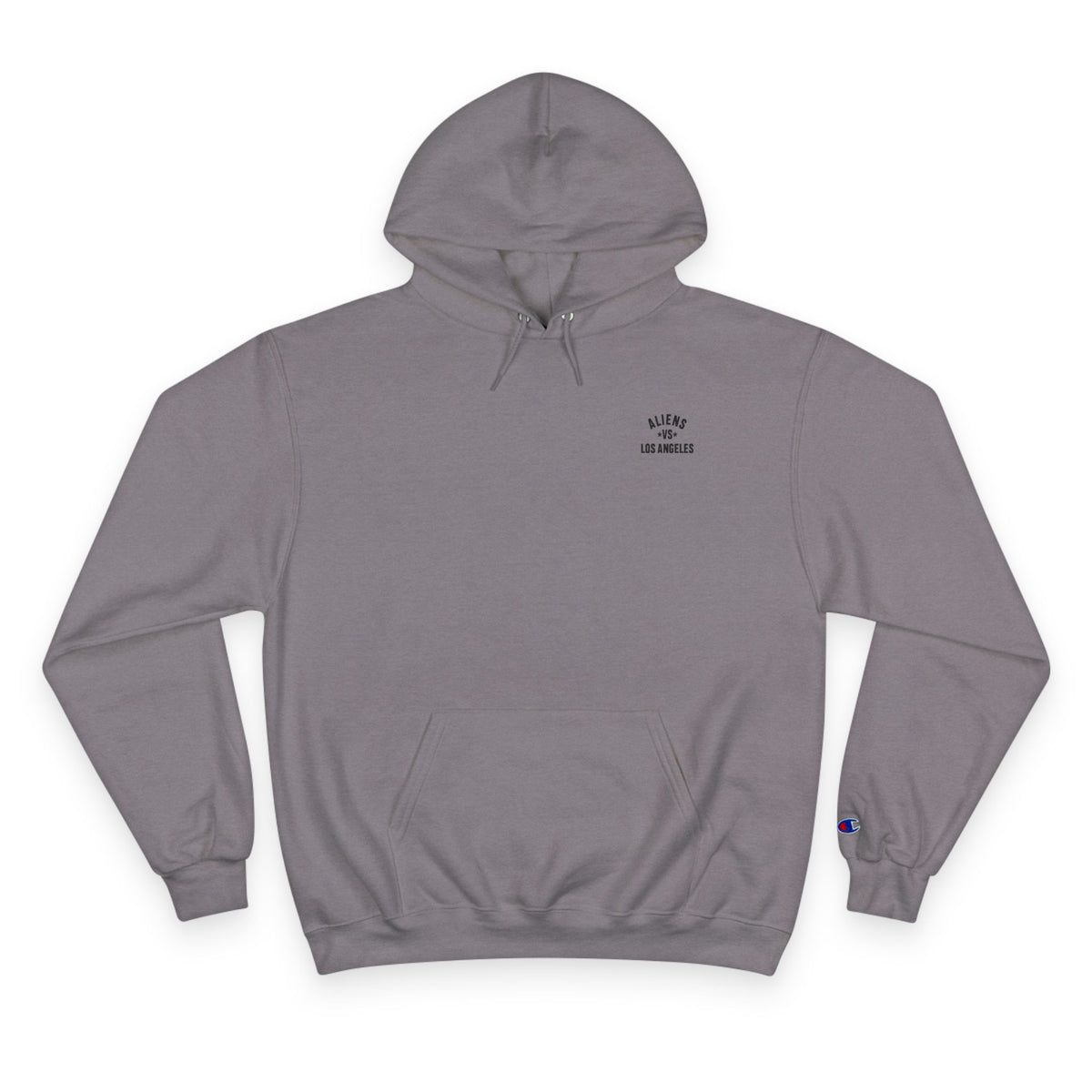 Aliens vs Los Angeles Graphic Hoodie — Retro Sci‑Fi Movie Poster Pullover