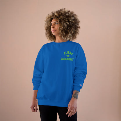 Aliens vs. Los Angeles Graphic Sweatshirt — Retro Sci‑Fi Crewneck