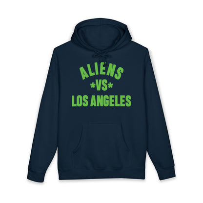 Aliens vs Los Angeles Hoodie — Retro Green Graphic Pullover