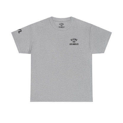 Alien Lifeguard Graphic Tee — Retro Sci‑Fi Crewneck T‑Shirt