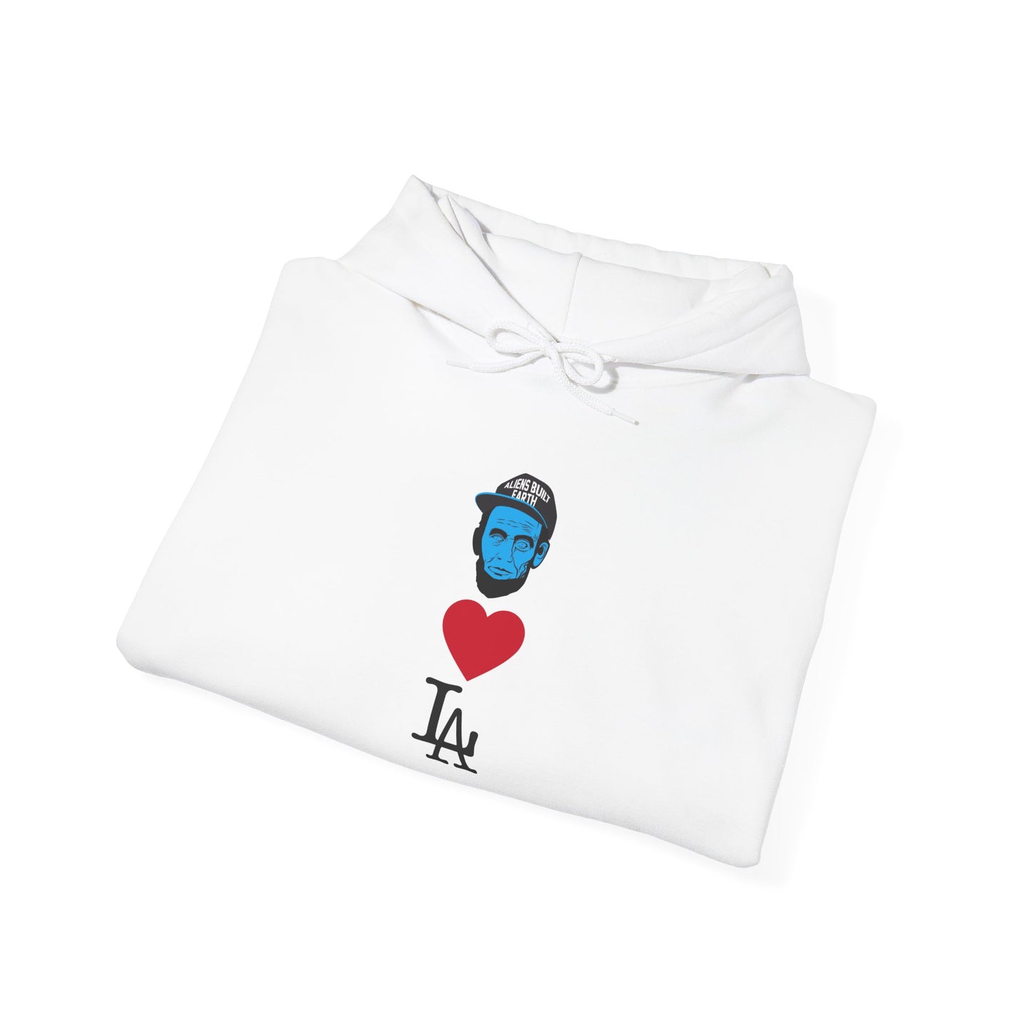 Aliens love Los Angeles  Hoodie - "Unexpected Encounter" Glow Graphic