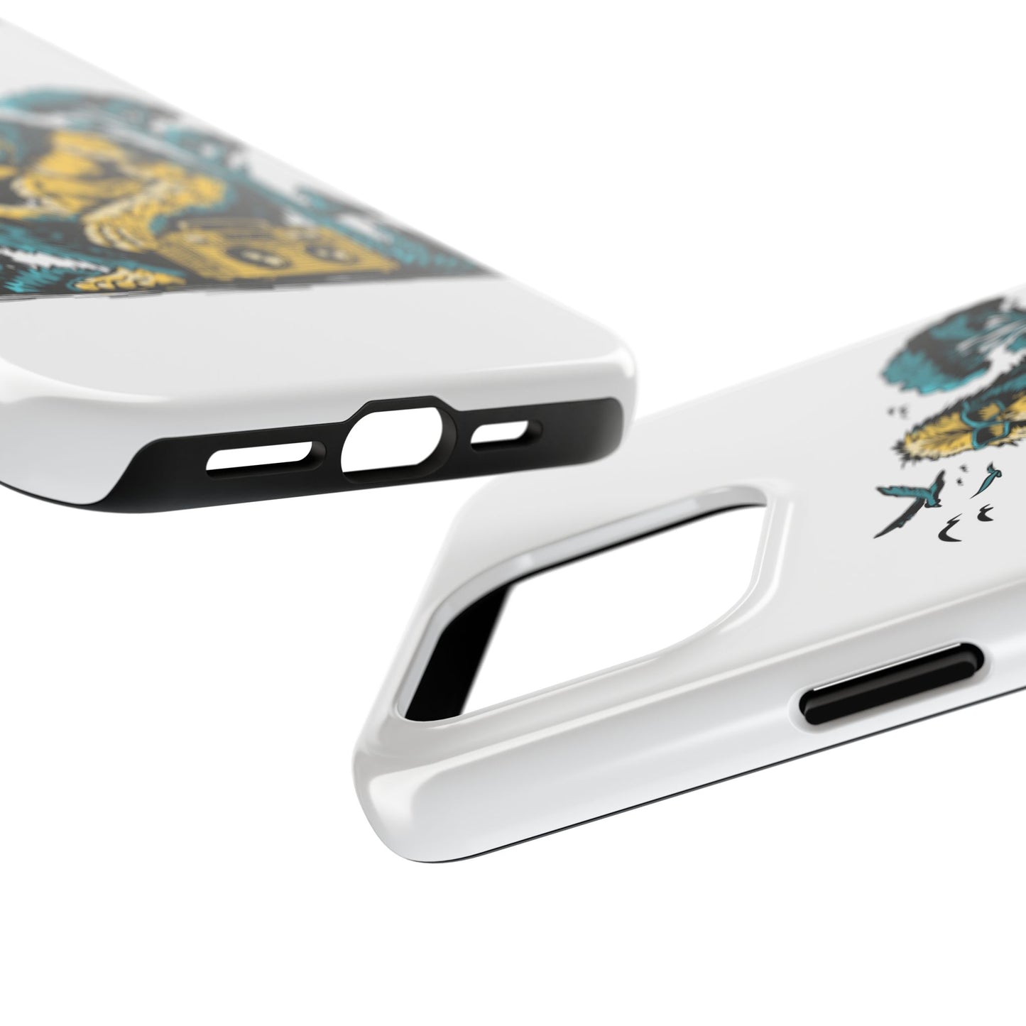Bigfoot Chill Tough Phone Case — Retro Sasquatch with Boombox