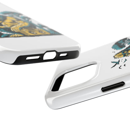 Bigfoot Chill Tough Phone Case — Retro Sasquatch with Boombox