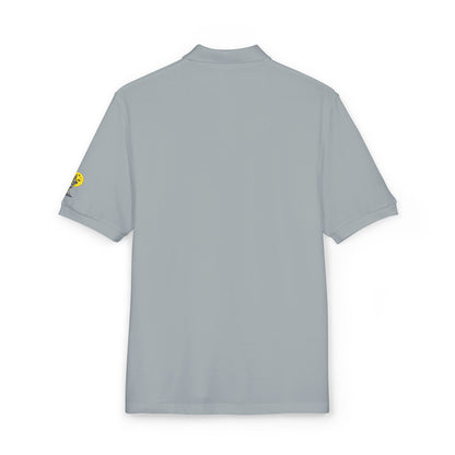 Embroidered Green Foliage Polo Shirt