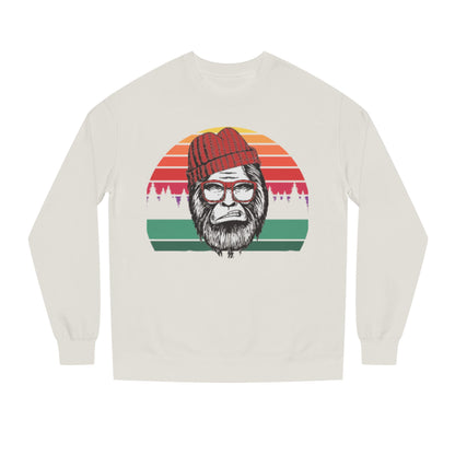 Retro Lumberjack Graphic Sweatshirt — "A.B.E" Eco Vibe Crewneck