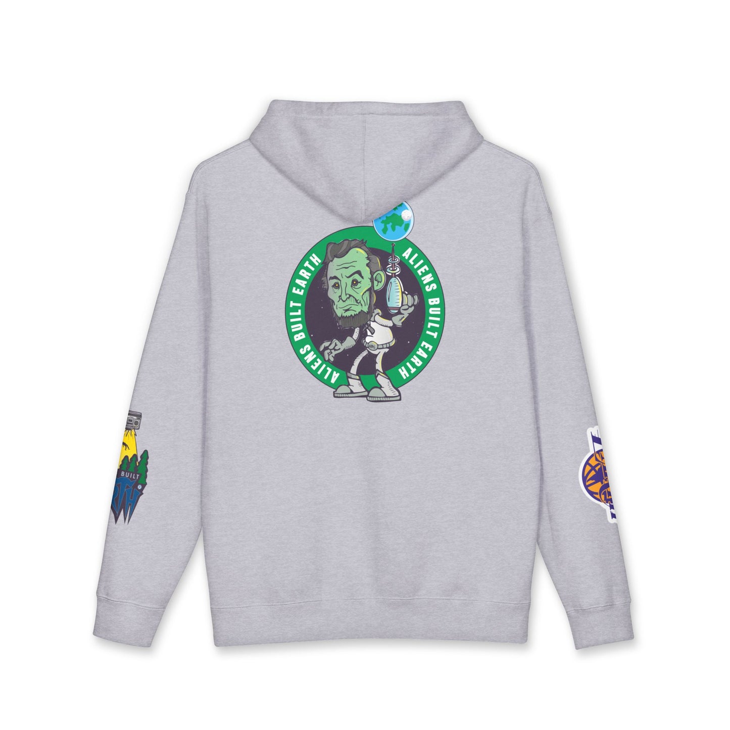 Around the World A.B.E Graphic Hoodie — “Always Outta This Earth” Space Logo Pullover