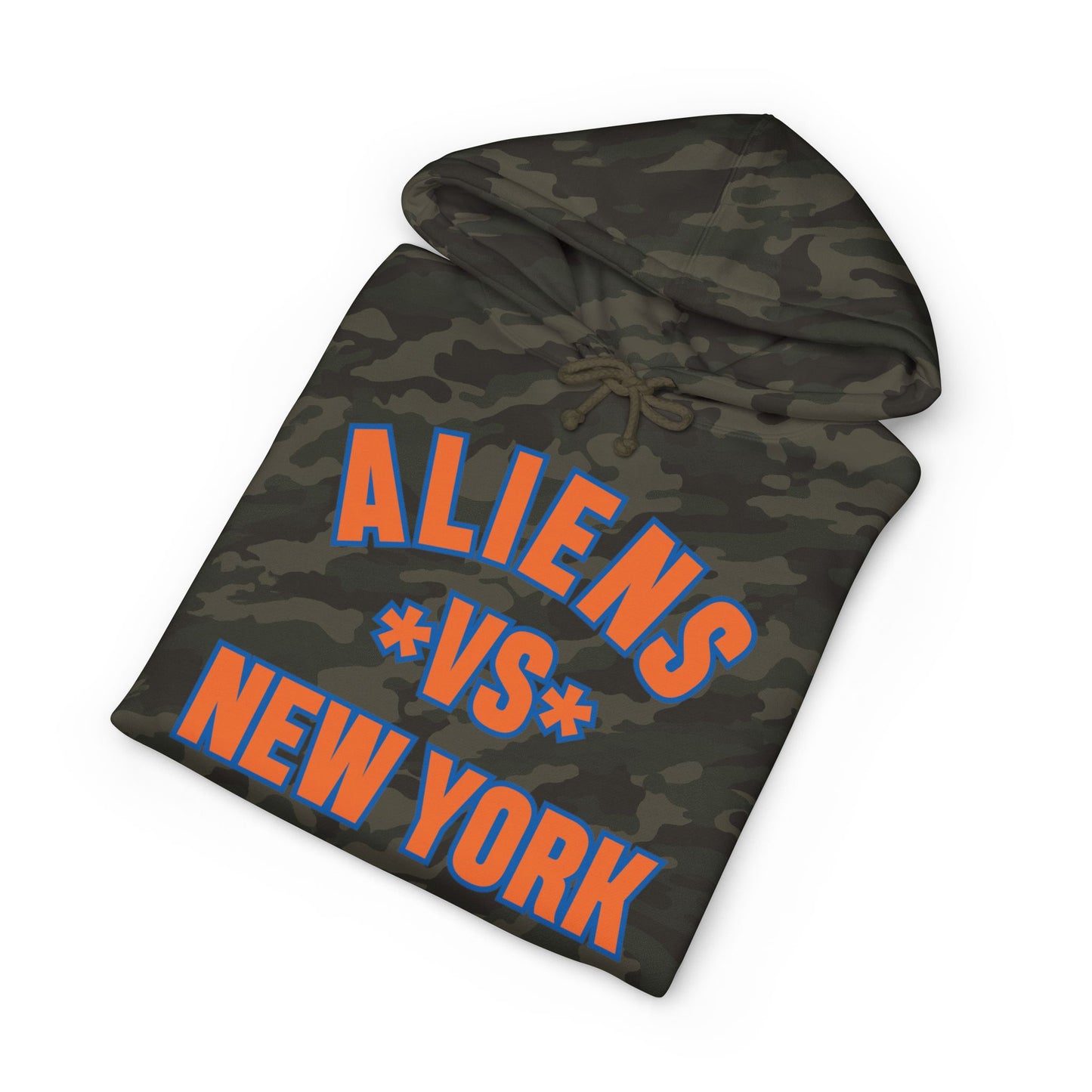 Aliens vs New York Hoodie - Retro Sci‑Fi Graphic Pullover