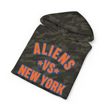 Aliens vs New York Hoodie - Retro Sci‑Fi Graphic Pullover