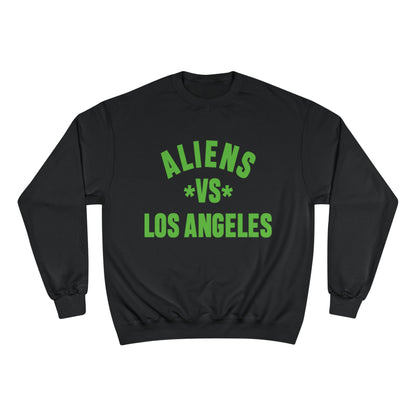 Aliens vs Los Angeles Sweatshirt — Retro Green Graphic Crewneck