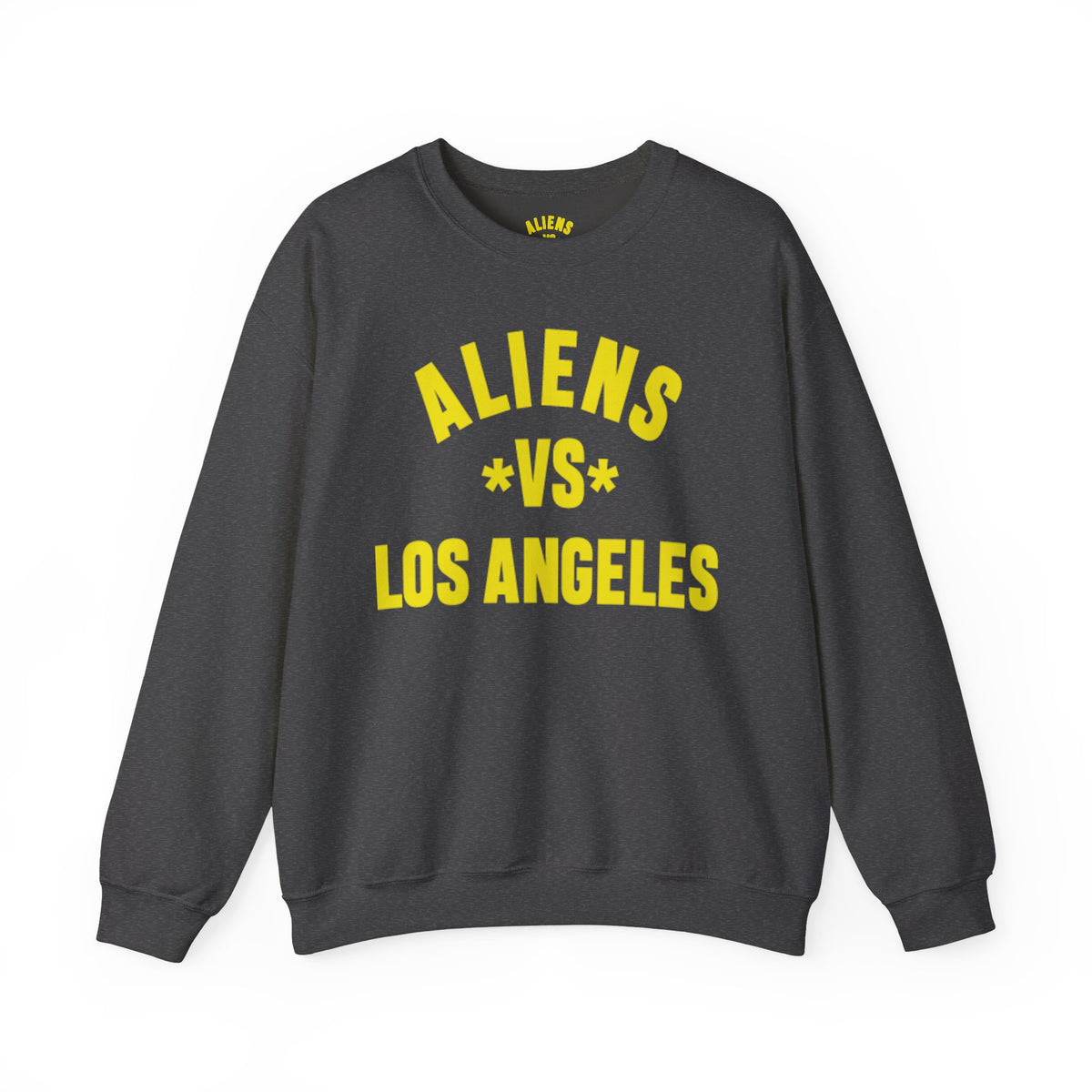 Sweatshirt — "Aliens vs Los Angeles" Bold Lettering Crewneck