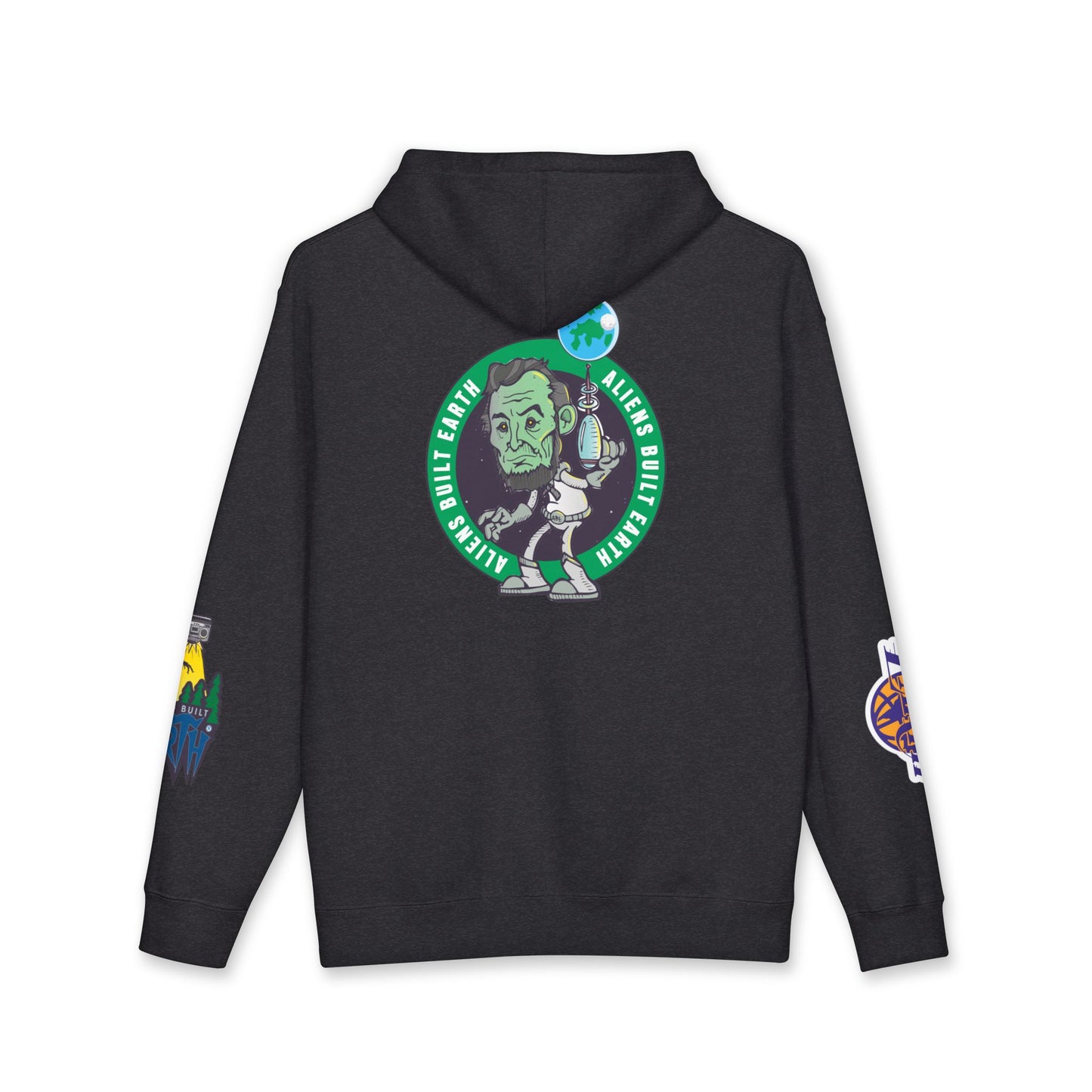 Around the World A.B.E Graphic Hoodie — “Always Outta This Earth” Space Logo Pullover