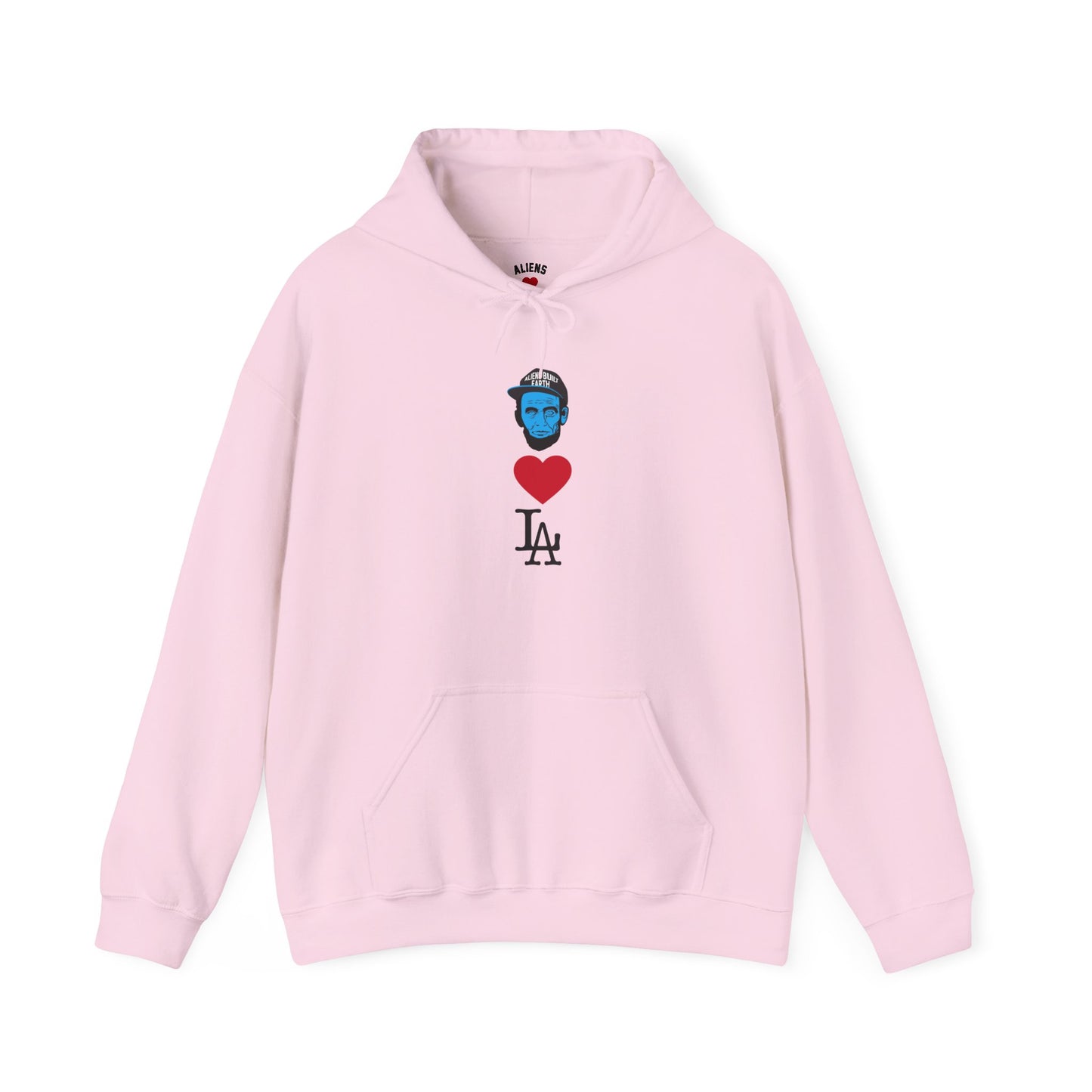 Aliens love Los Angeles  Hoodie - "Unexpected Encounter" Glow Graphic