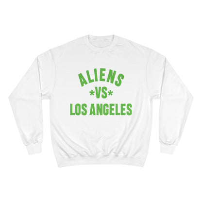 Aliens vs Los Angeles Sweatshirt — Retro Green Graphic Crewneck