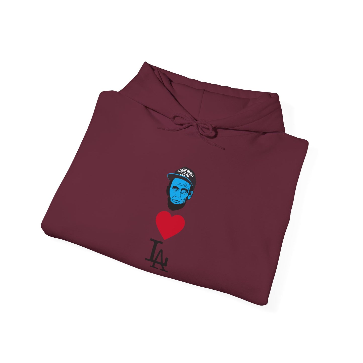 Aliens love Los Angeles  Hoodie - "Unexpected Encounter" Glow Graphic