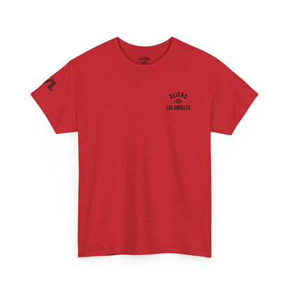 Alien Lifeguard Graphic Tee — Retro Sci‑Fi Crewneck T‑Shirt