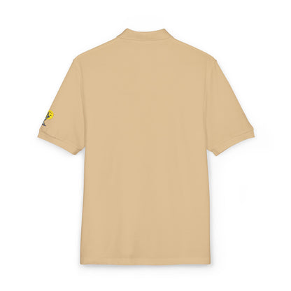 Embroidered Green Foliage Polo Shirt