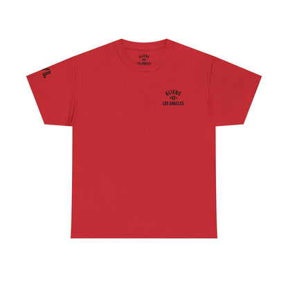 Alien Lifeguard Graphic Tee — Retro Sci‑Fi Crewneck T‑Shirt