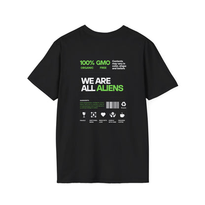 Aliens Built Earth T-Shirt — "We Are All Aliens" Graphic Tee
