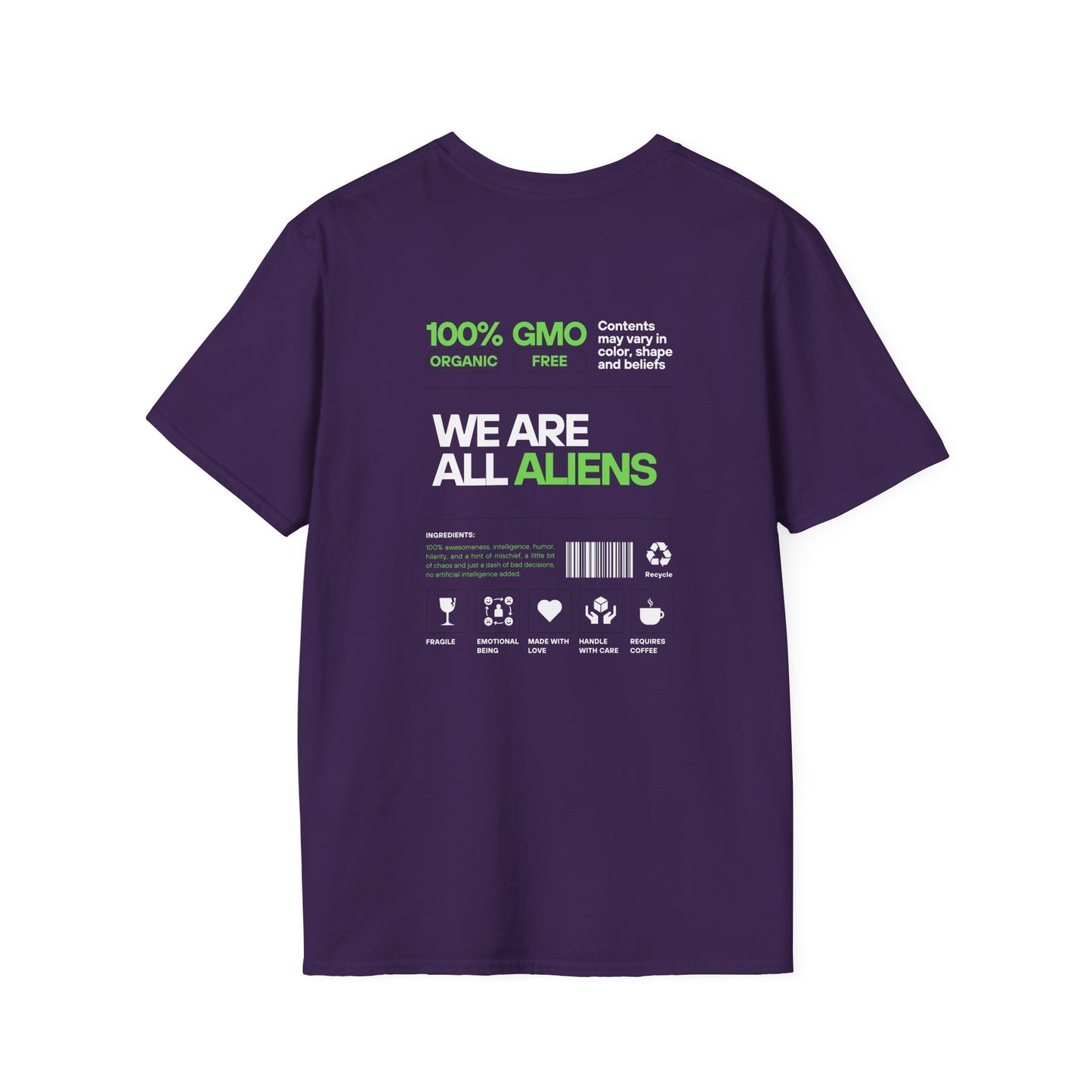 Aliens Built Earth T-Shirt — "We Are All Aliens" Graphic Tee