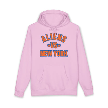 Aliens vs New York Hoodie - Retro Sci‑Fi Graphic Pullover
