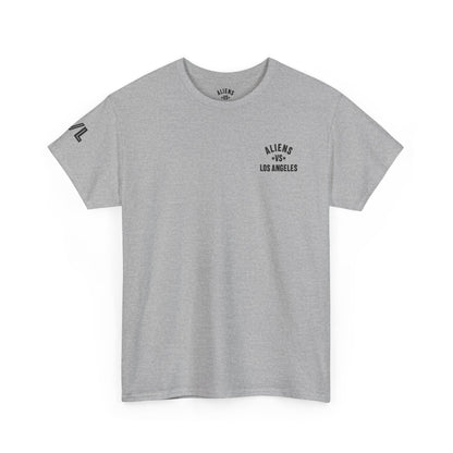 Alien Lifeguard Graphic Tee — Retro Sci‑Fi Crewneck T‑Shirt