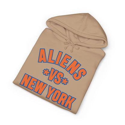 Aliens vs New York Hoodie - Retro Sci‑Fi Graphic Pullover