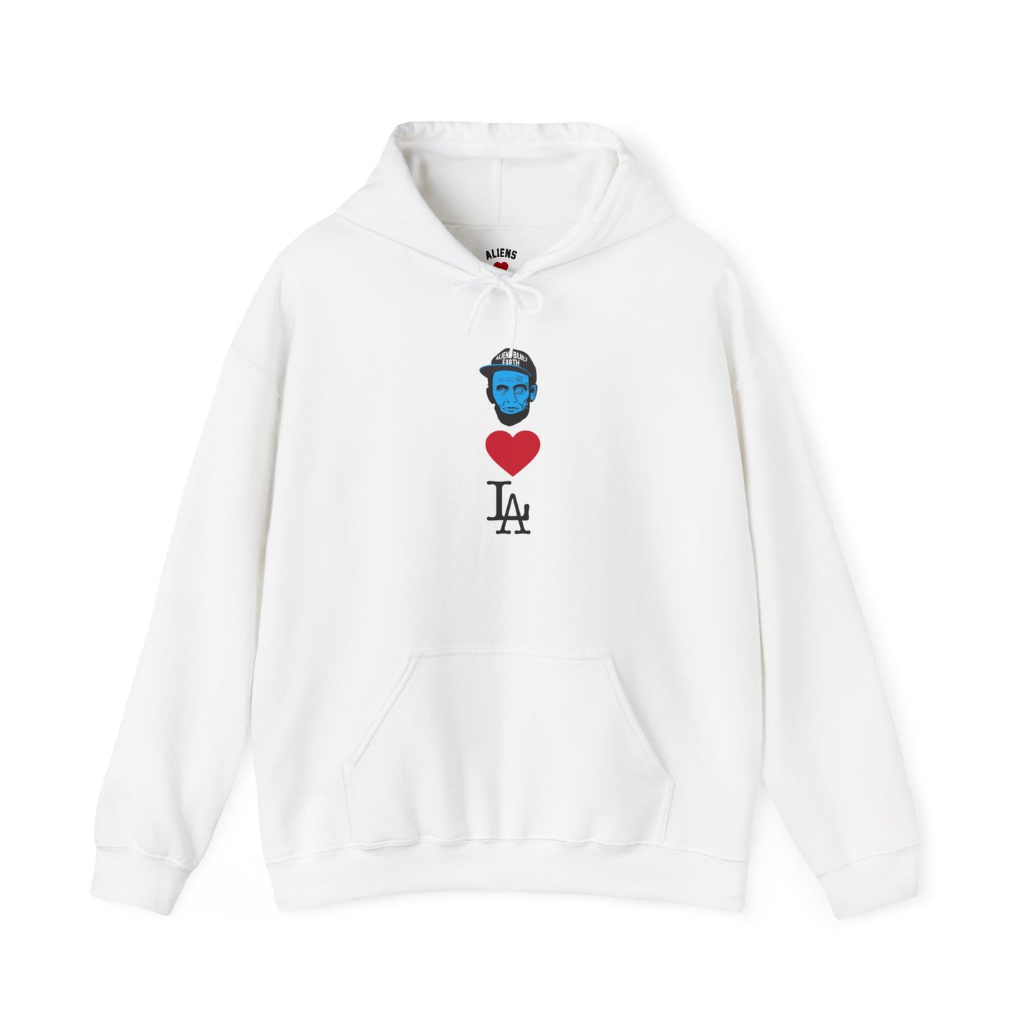 Aliens love Los Angeles  Hoodie - "Unexpected Encounter" Glow Graphic